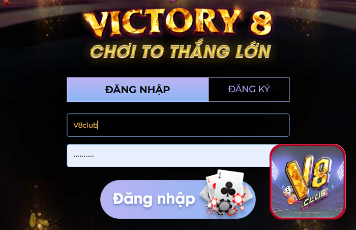 Đăng nhập vào cổng game V8club